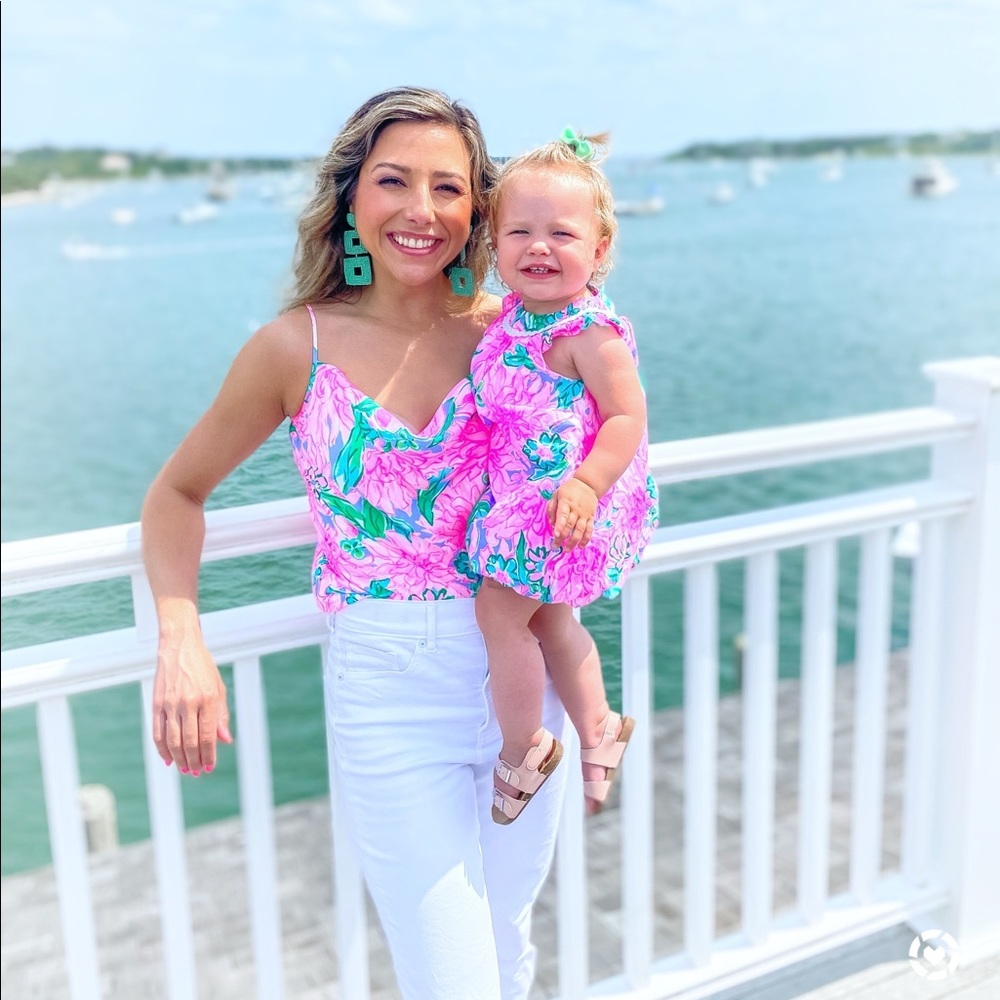 Lilly Pulitzer cowl neck tank top
